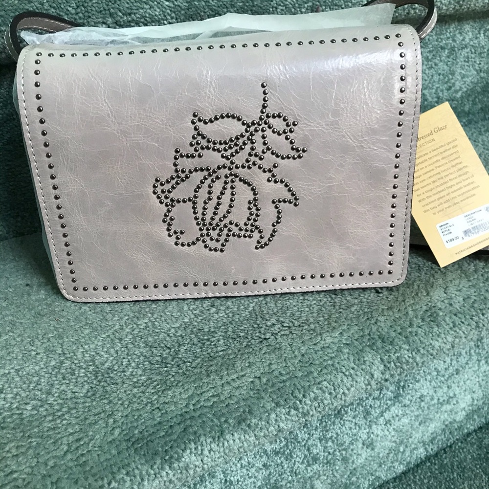 Patricia Nash Studded Distressed Leather Crossbody
